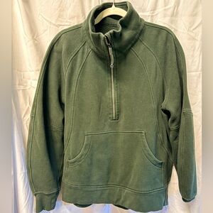 Lulu Scuba Funnel Neck Legacy Green Full Length